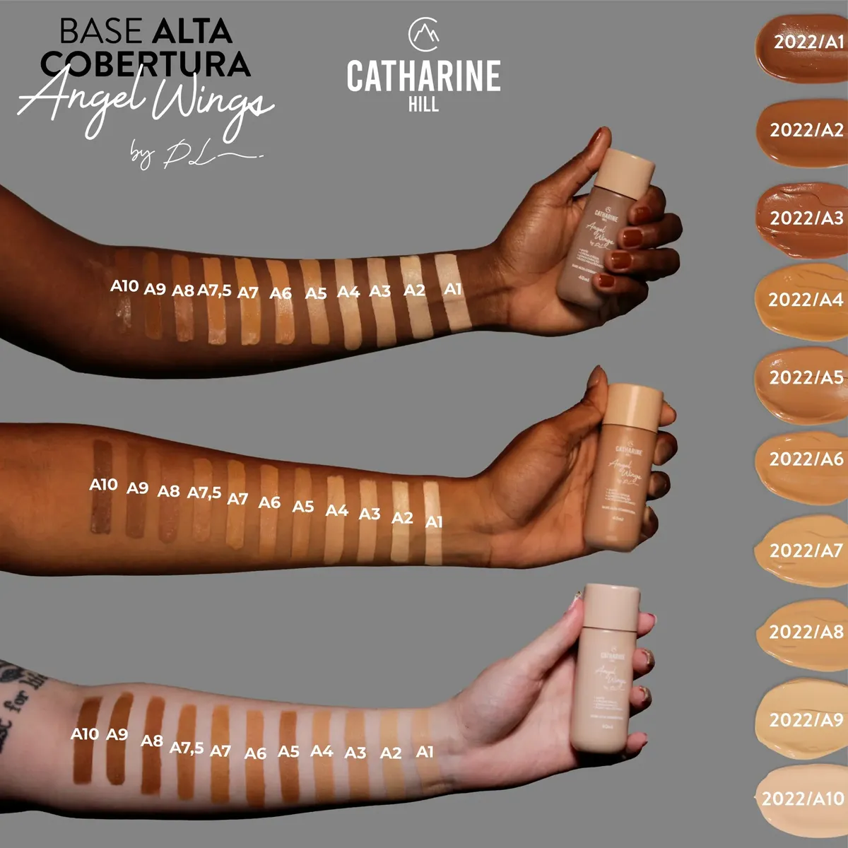 CATHARINE HILL BASE ANGEL WINGS ALTA COBERTURA - Imagem 3