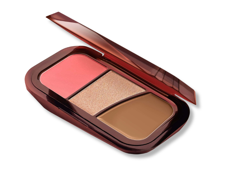 BYEM TRIO DE BLUSH, ILUMINADOR, CONTORNO CHERRY WOOD